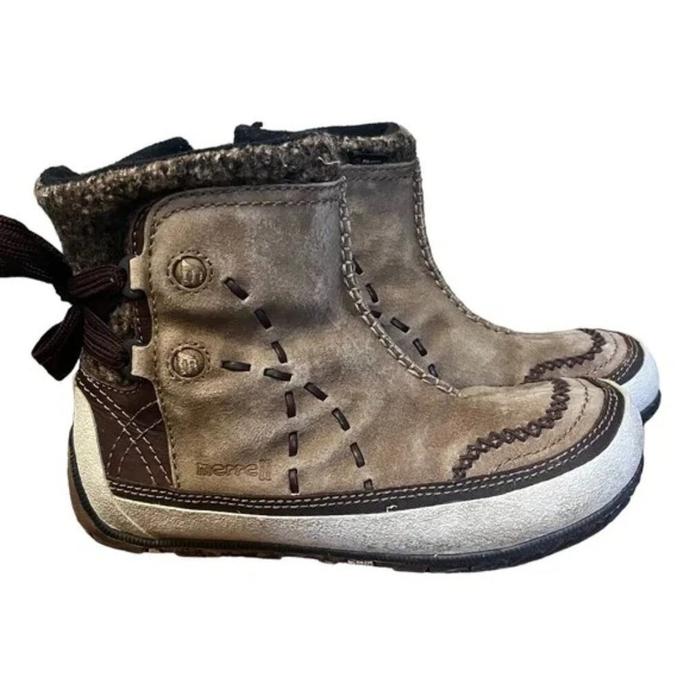 Merrell Puffin Mid Tan Performance Boots